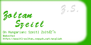 zoltan szeitl business card